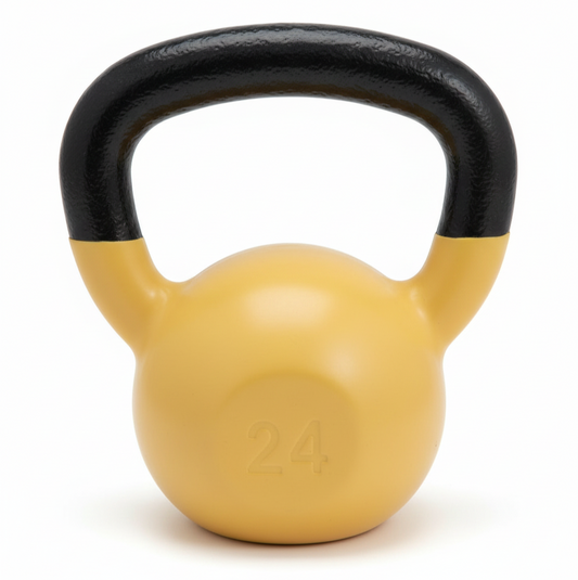 Kettlebell emborrachado com alça pintada 24kg (OUTLET)