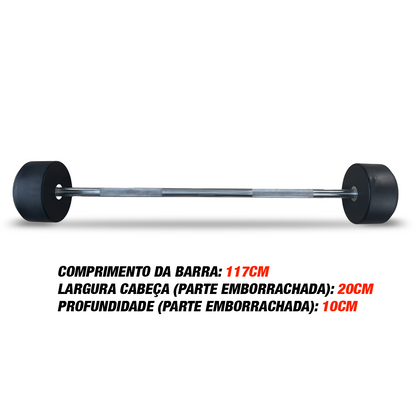 Barra Montada Reta Emborrachada - Elite
