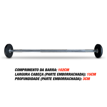 Barra Montada Reta Emborrachada - Elite