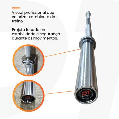 Barra Olímpíca Cromada - 1,80m