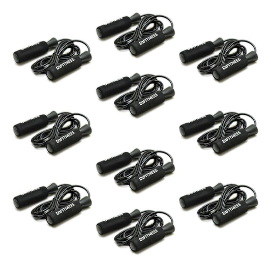 Kit 10 Cordas de Pular Com Rolamento