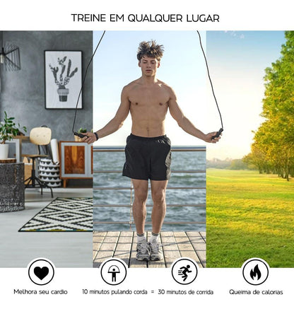Kit 10 Cordas de Pular Com Rolamento