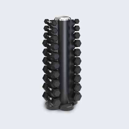 Kit Halteres Sextavado - Pares 1 a 10kg Com Suporte Torre - D1Fitness