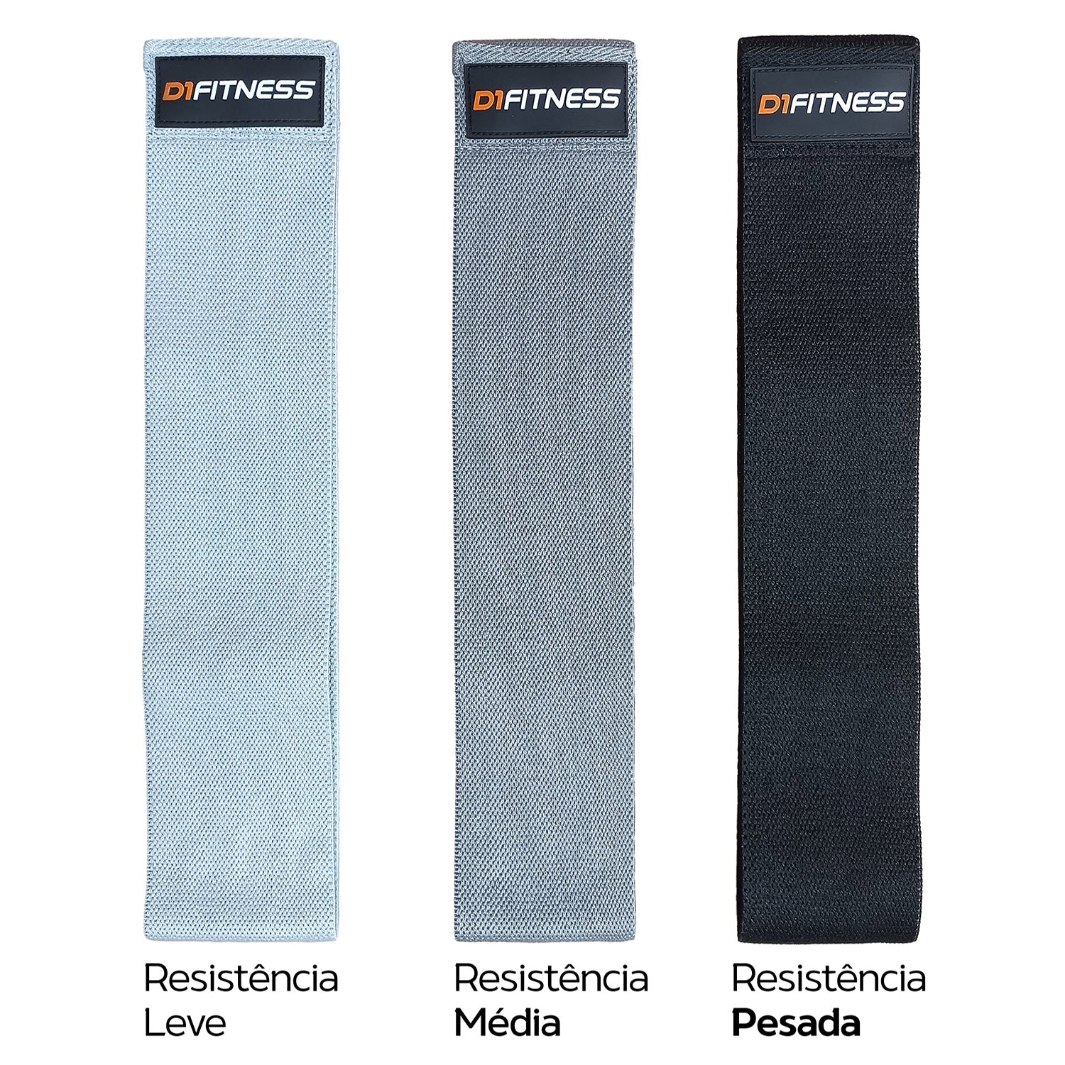 Kit Hip Mini Band Tecido Faixa Elástica