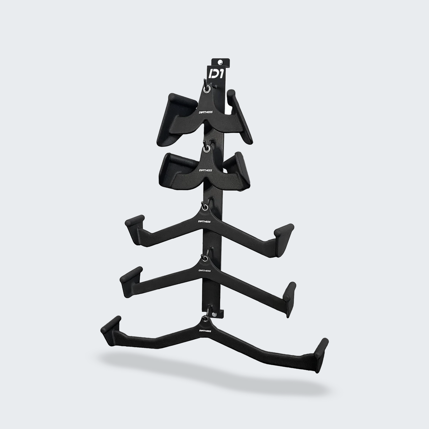 Kit Puxador Anatômico Revestido com Suporte de Parede - D1Fitness