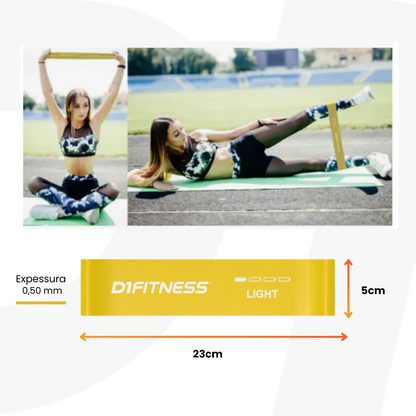 Mini Band Leve Amarela Medidas