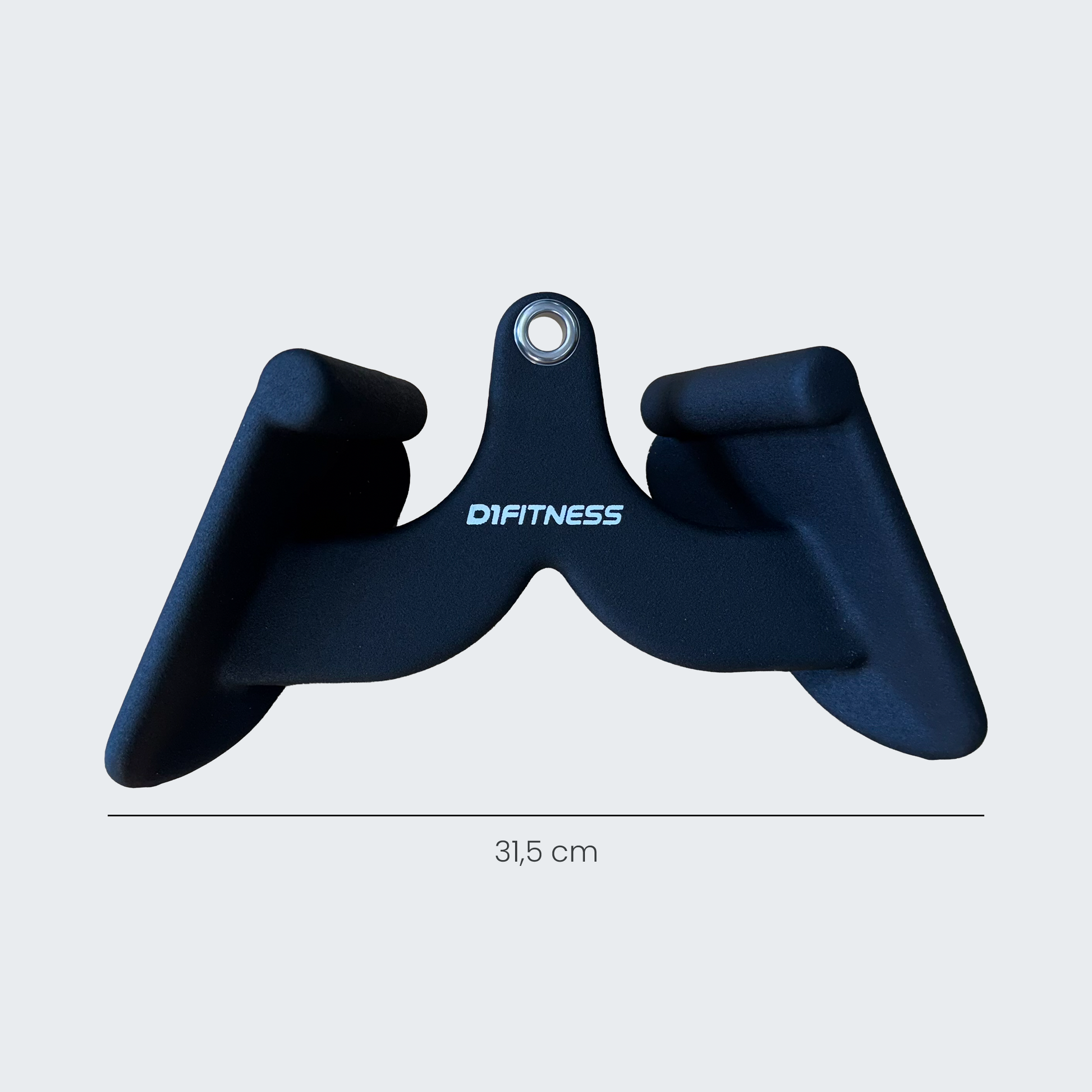 Puxador Anatômico Revestido Musculação - 31,5 cm - D1Fitness