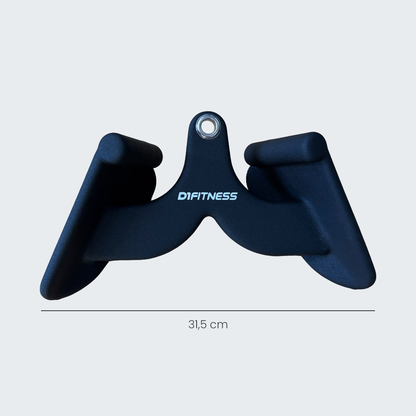 Puxador Anatômico Revestido Musculação - 31,5 cm - D1Fitness