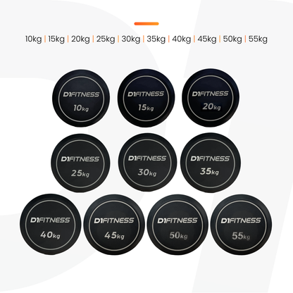 Kit 10 Barra Montada Reta Emborrachada - Elite - D1Fitness