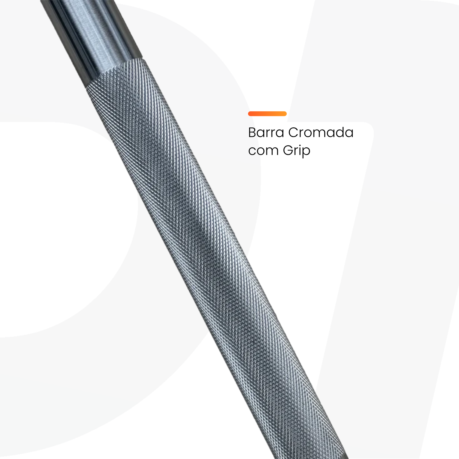 Kit 10 Barra Montada Reta Emborrachada - Elite - D1Fitness