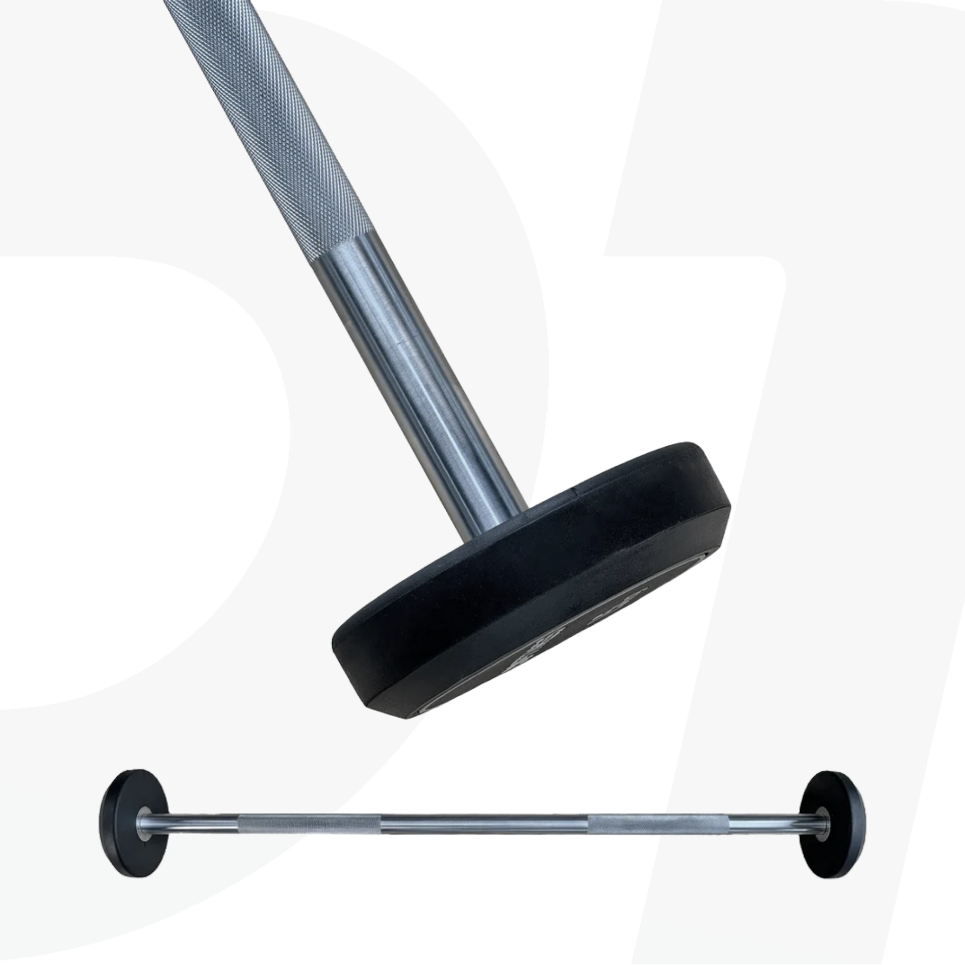 Kit 10 Barra Montada Reta Emborrachada - Elite - D1Fitness