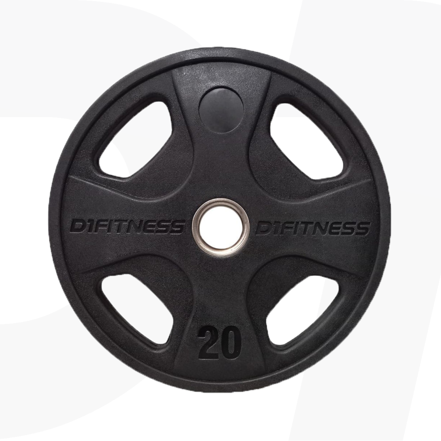 Kit 6 Anilhas Elite Emborrachada 4 Grips 80kg