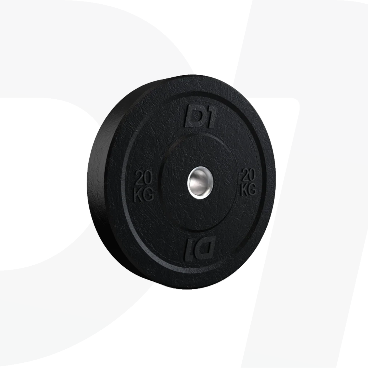 Kit Anilha Bumper Hi Temp All Black 100kg - D1Fitness