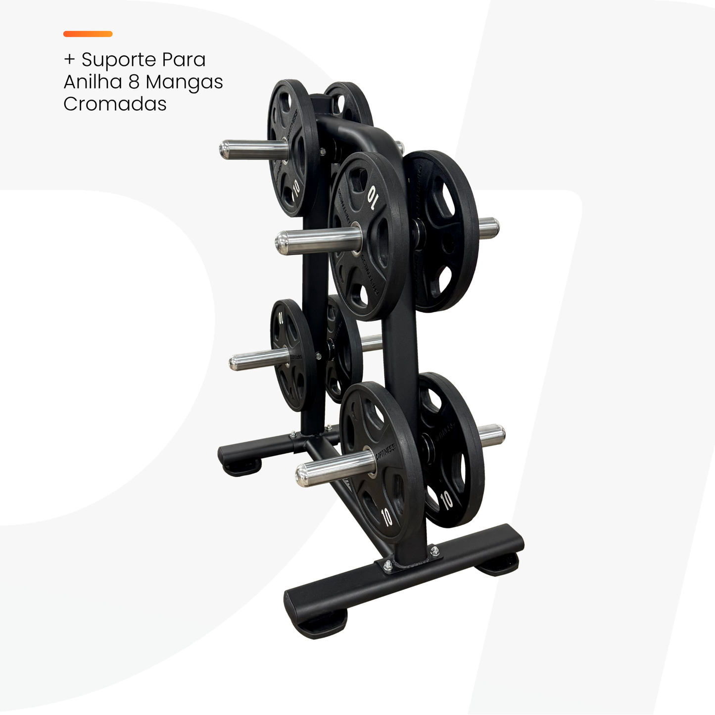 Kit Anilha 4 Grip + Suporte - D1Fitness