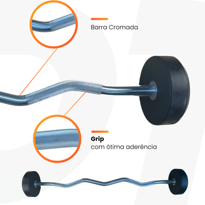 Kit barra montada elite 5 barras retas + 5 barras W e Suporte