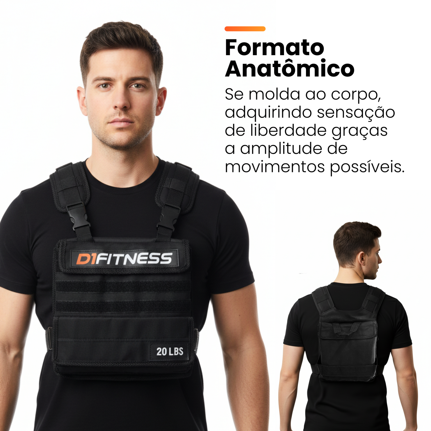 Colete de Carga Ajustável - 20Lbs