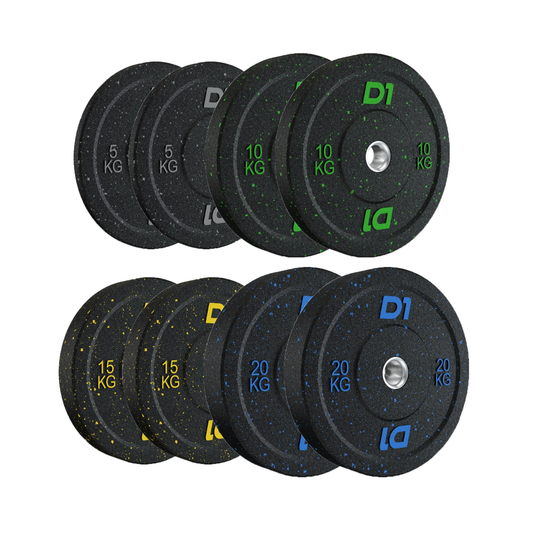 Kit 8 Anilhas Olímpica Bumper Hi Temp - 100kg