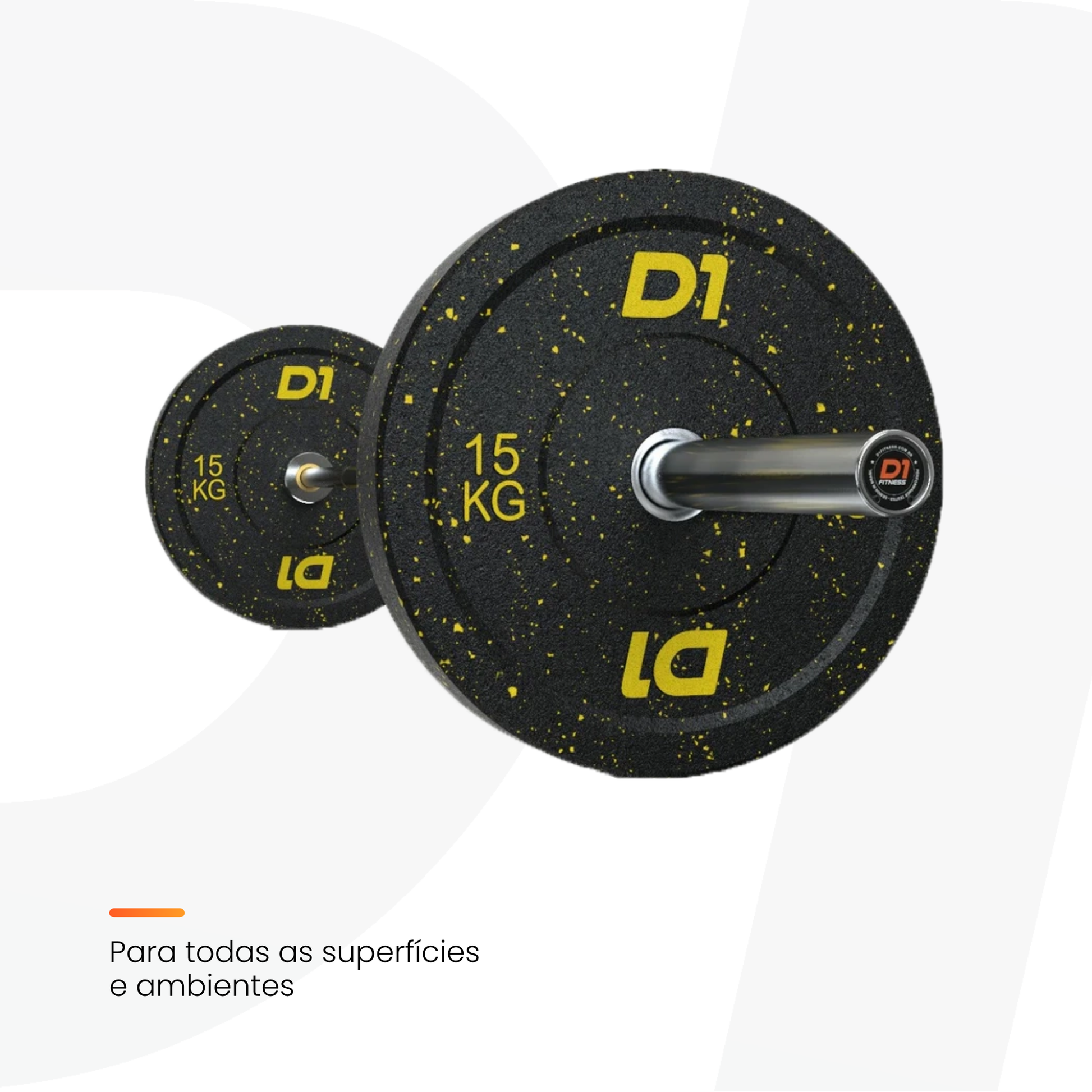 Kit 8 Anilhas Olímpica Bumper Hi Temp - 100kg - D1Fitness