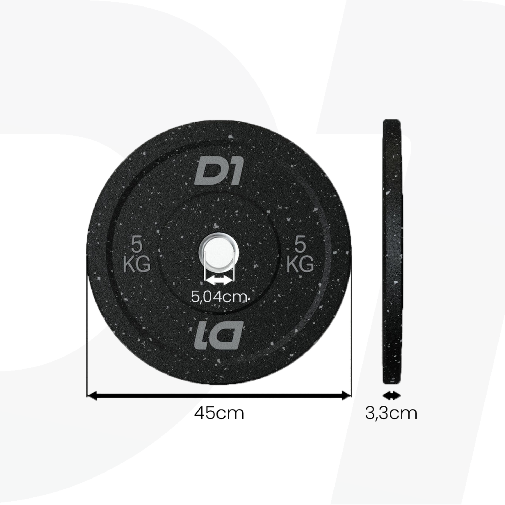 Kit 8 Anilhas Olímpica Bumper Hi Temp - 100kg - D1Fitness