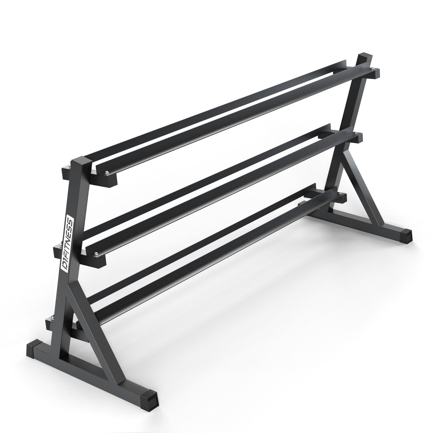 Suporte Expositor Longo 3 Andares para Halter Sextavado - 1,7m - D1Fitness