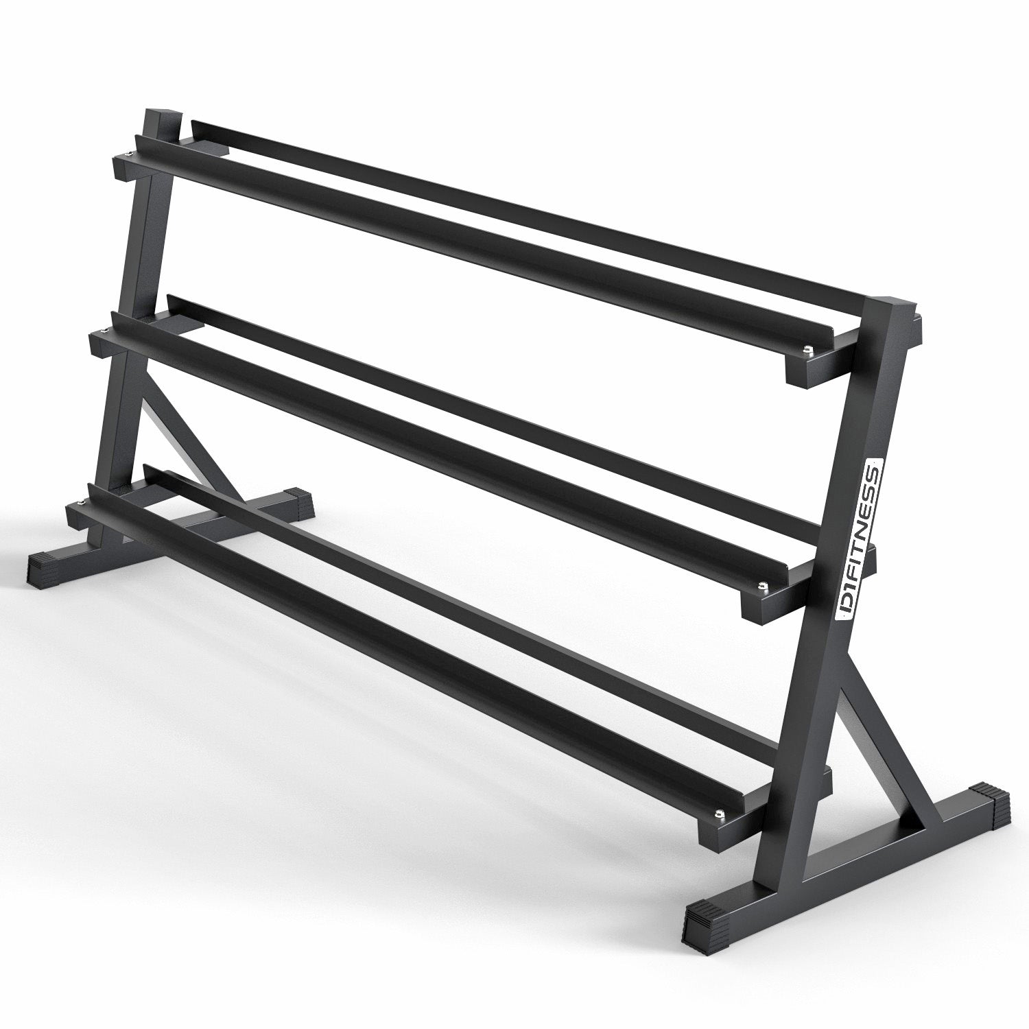 Suporte Expositor Longo 3 Andares para Halter Sextavado - 1,7m - D1Fitness