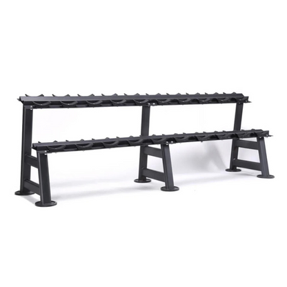 Kit Dumbbell Rubber Elite 12 a 30kg Com Suporte