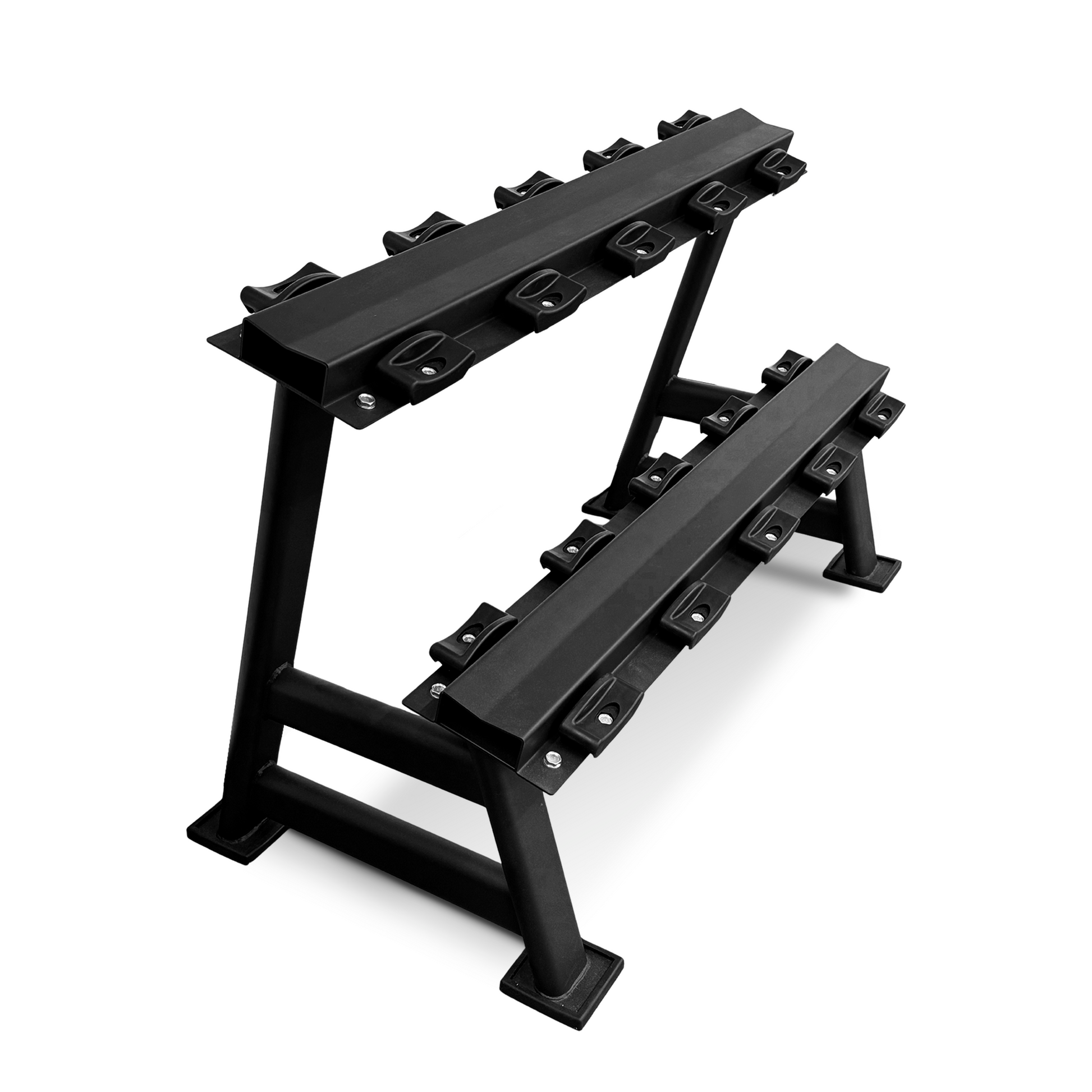 Kit Dumbbell Rubber Elite 12 a 20kg + Suporte - D1Fitness