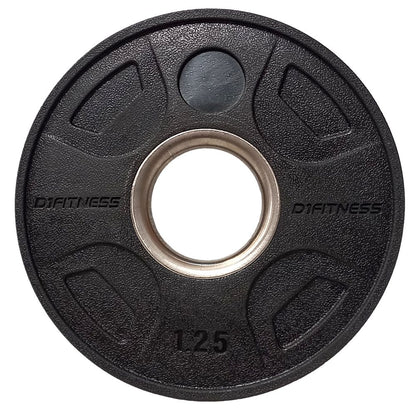 Kit 4 Anilhas Elite Emborrachada 4 Grips 2,5kg