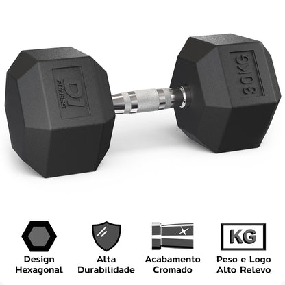 Kit Suporte Expositor Longo + Halteres (1 a 30kg)