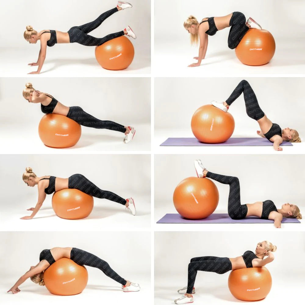 Bola Suiça com Bomba - Fit Ball - D1Fitness