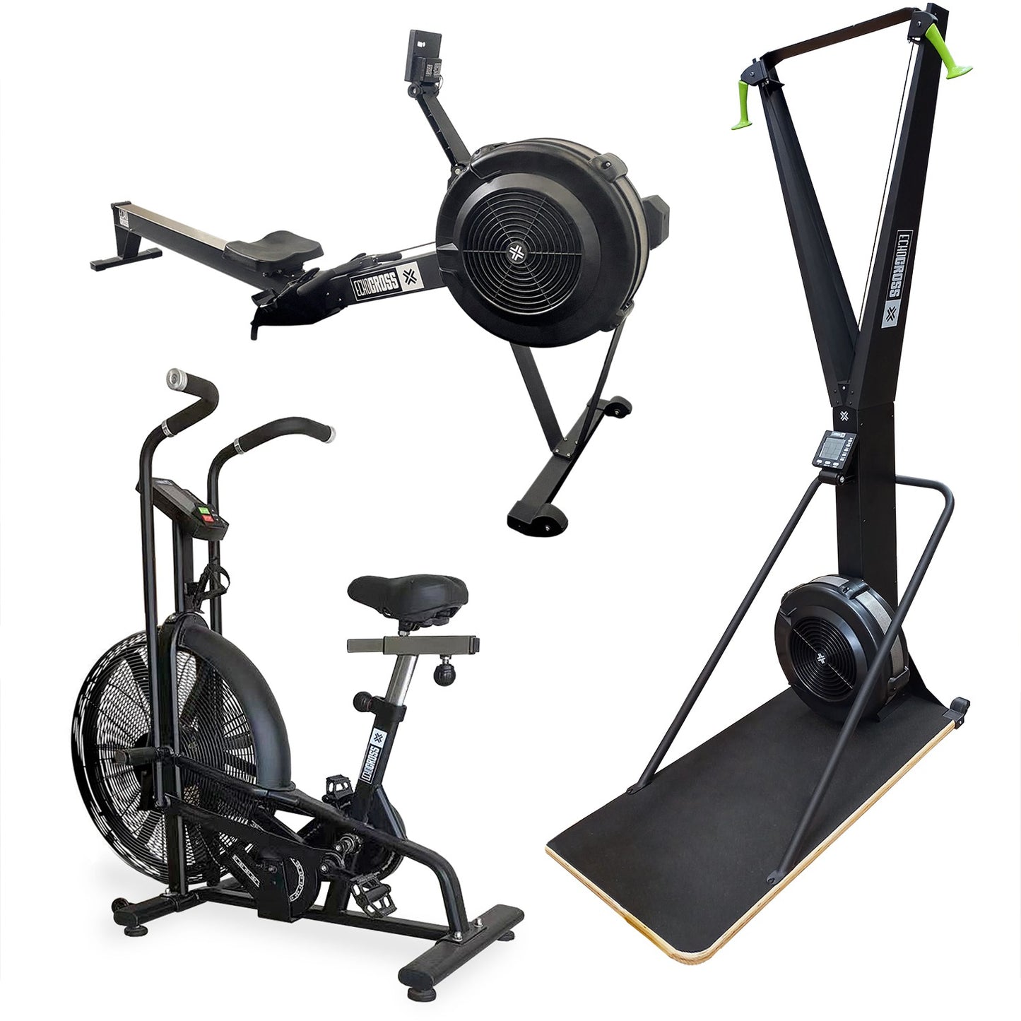 Kit Air bike + Remo Seco + Ski Erg EchoCross D1fitness