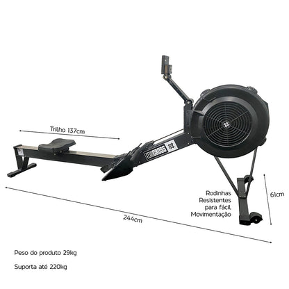 Kit Air bike + Remo Seco + Ski Erg EchoCross D1fitness