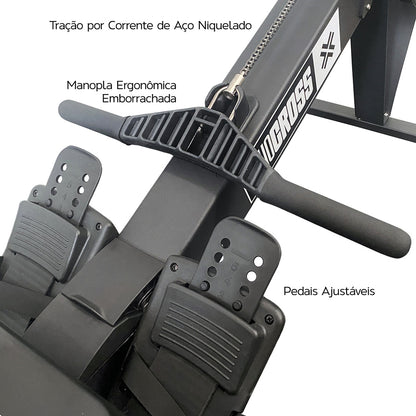 Combo Strong 3: Air Bike + Remo + Brinde (3un Wall Ball 3.0)