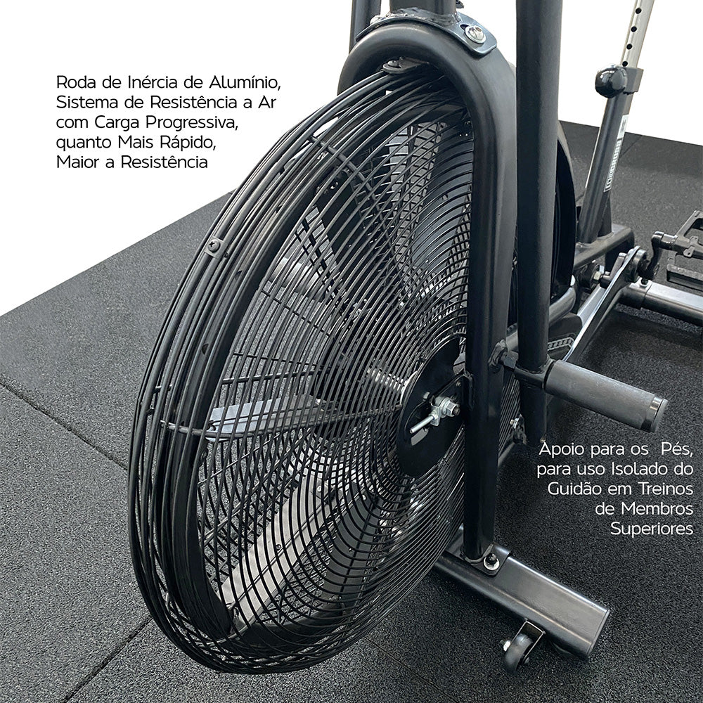 Combo Strong 3: Air Bike + Remo + Brinde (3un Wall Ball 3.0)