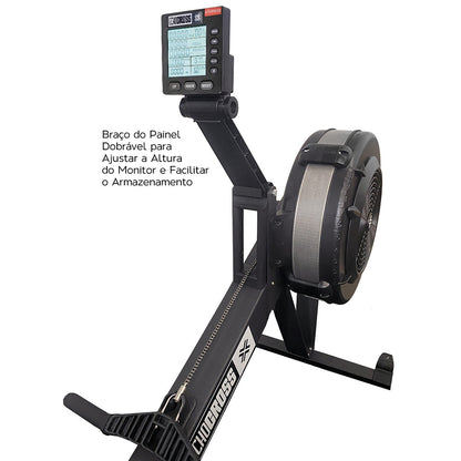 Kit 2 Remos Seco Indoor Air Rower EchoCross Pro D1fitness