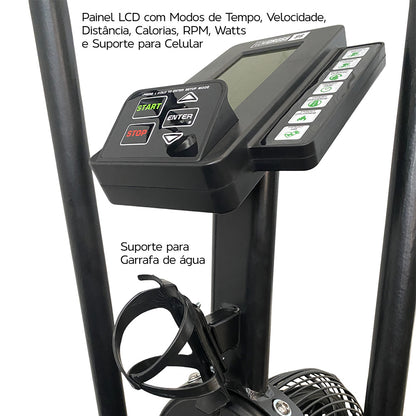 Combo Strong 3: Air Bike + Remo + Brinde (3un Wall Ball 3.0)