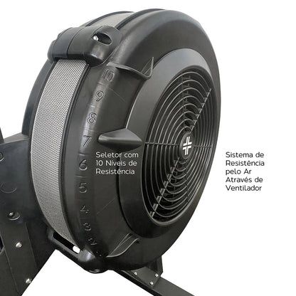 Combo Strong 3: Air Bike + Remo + Brinde (3un Wall Ball 3.0)