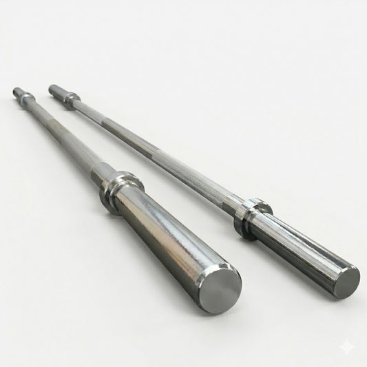 Kit Barra Reta Maciça Cromada 1,80m + Barra Reta Maciça Cromada 1,20m