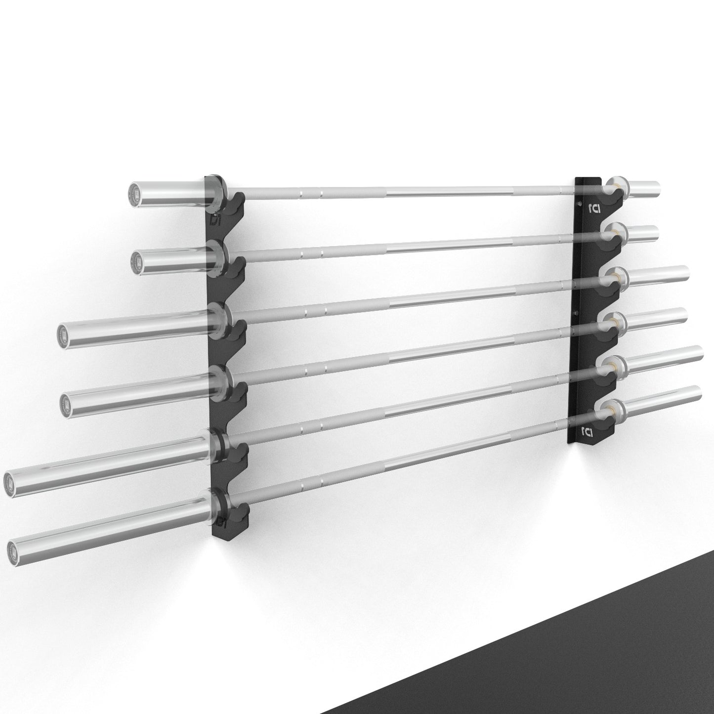 Suporte de parede horizontal para barras