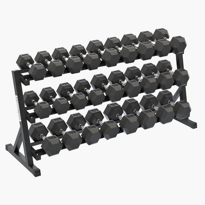 Kit Suporte Expositor Longo + Halteres (1 a 30kg)