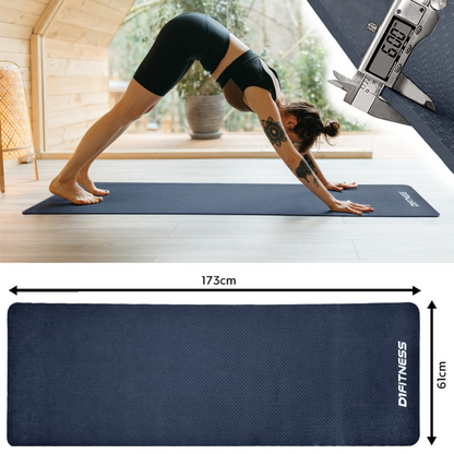 Kit Colchonete Emborrachado + Tapete Yoga + Foam Roller 30cm - D1Fitness