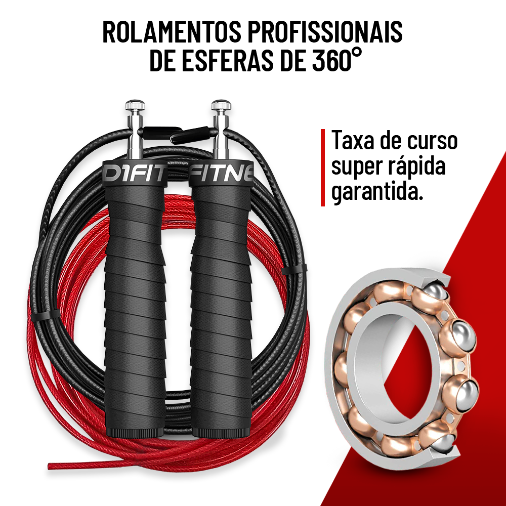 Corda-de-pular-Speed-Rope-com-Rolamento-D1fitness-Rolamento