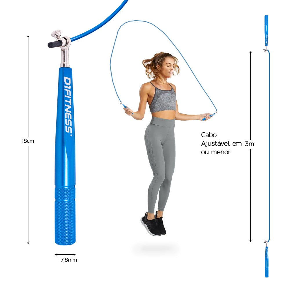 Corda Speed Rope 3.0 D1fitness Azul