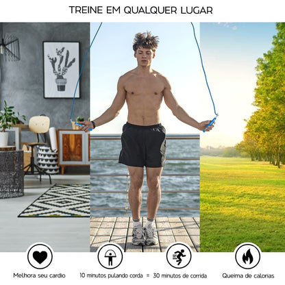 Corda Speed Rope 3.0 D1fitness Azul Usabilidade