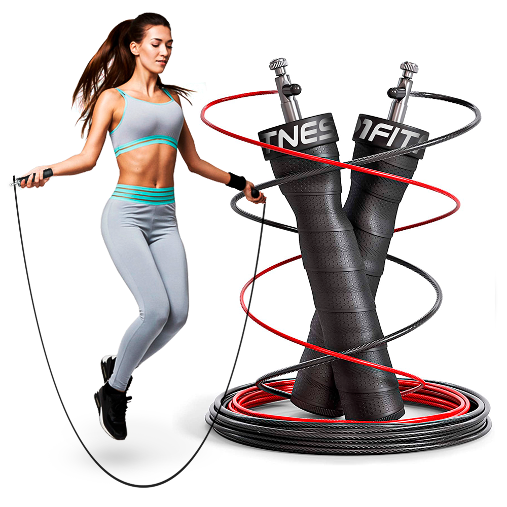 Corda-de-pular-Speed-Rope-com-Rolamento-D1fitness