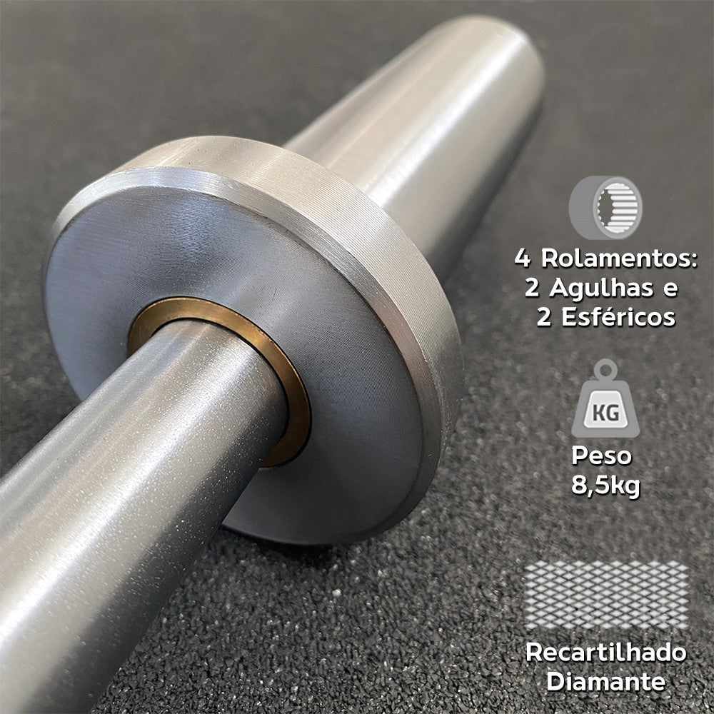 barra-reta-olimpica-hard-chrome-peso-rolamentos-d1fitness