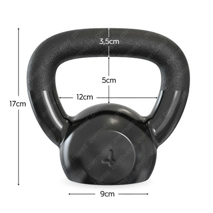 Kettlebell Emborrachado IronCast - Alça Longa